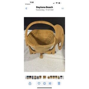 Custom Eco-Friendly Foldable Bamboo Elephant-Shaped Sz 10x10